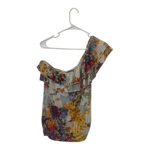 TwentyOne Floral One-Shoulder Blouse